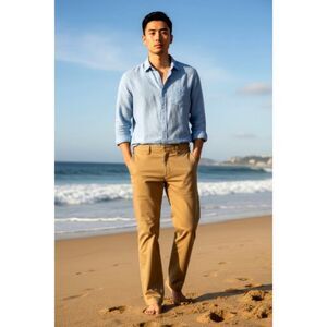 Combatant Gentlemen Mens Light Tan Pants - 34x30 - Great!